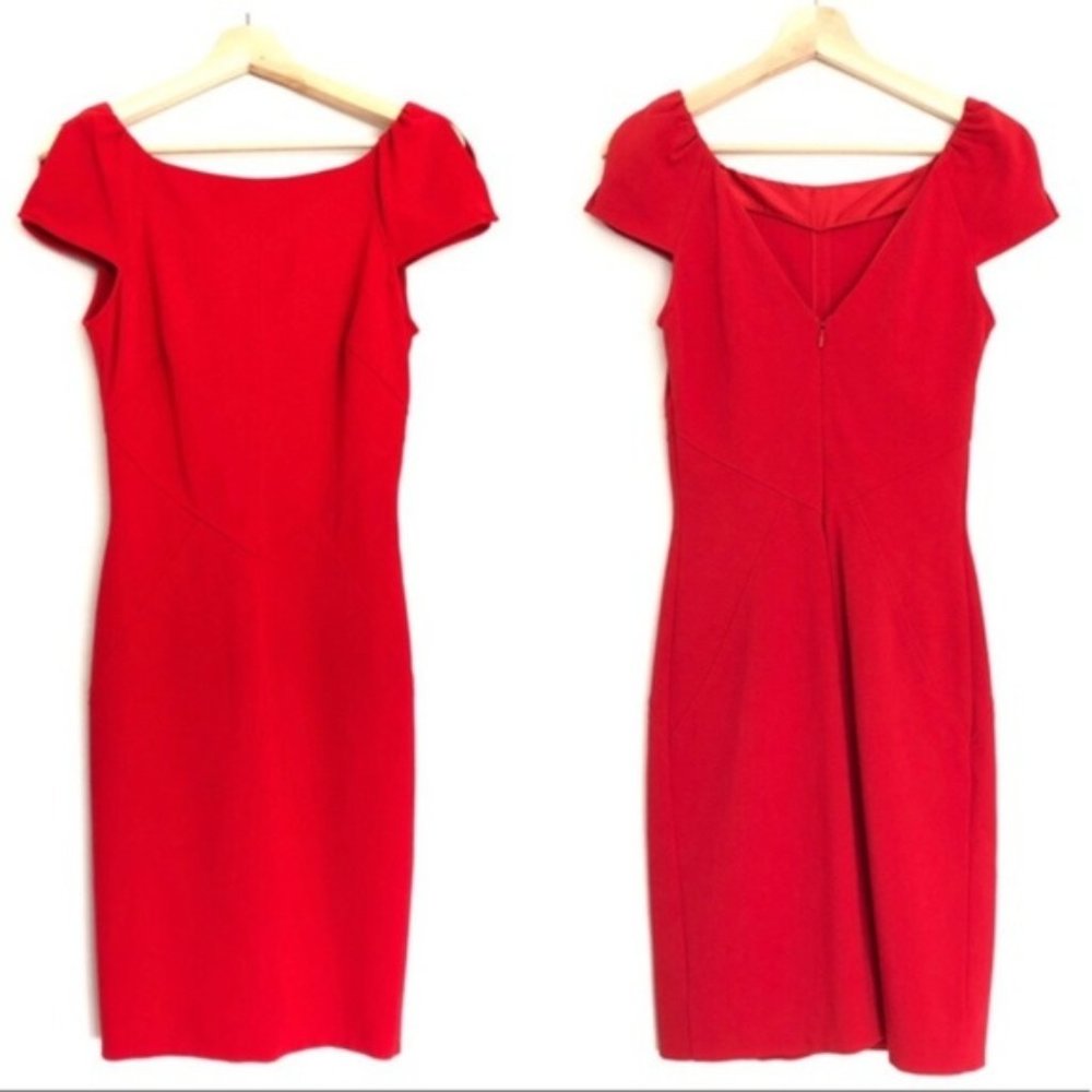 Diane Von Furstenberg Helen Dress Red Sz 6